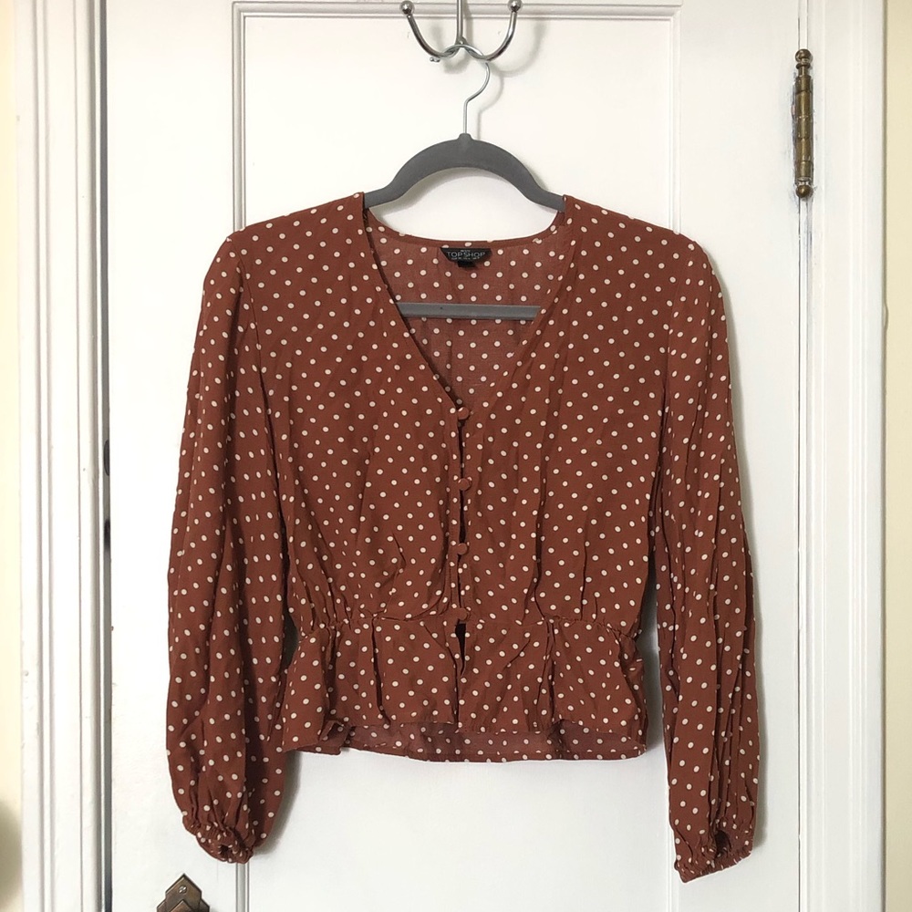 Topshop Long sleeve blouse
